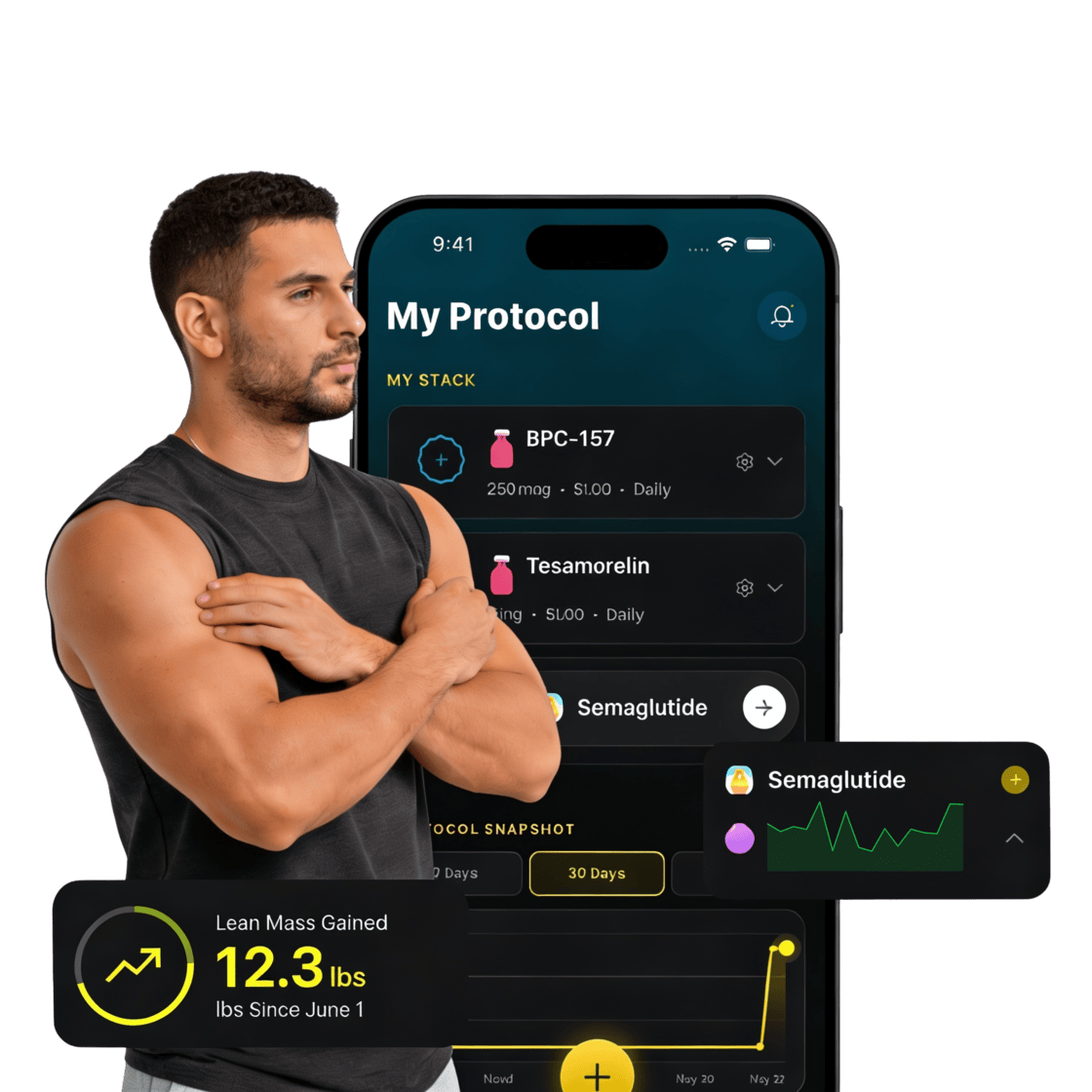 MAX Peptide AI protocol overview screen