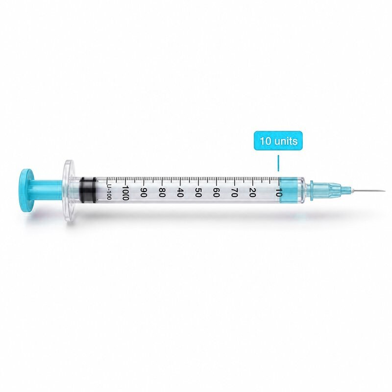 Syringe units, concentration and doses per vial