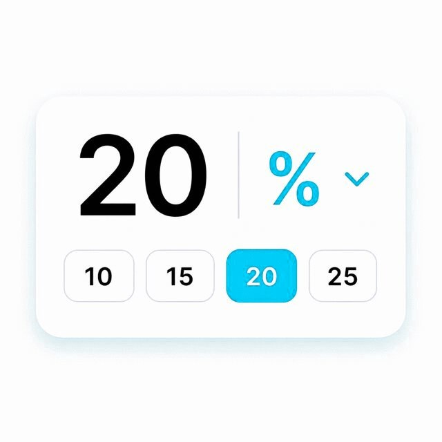 An optional body fat percentage field
