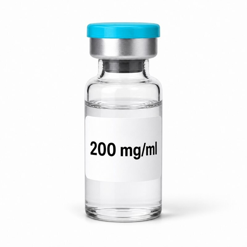 Testosterone concentration selected in mg per mL